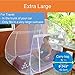 EVEN NATURALS Luxury Pop Up Mosquito Net Tent, Large: for Twin to King Size Bed, Extra Fine Holes, Canopy with Lace, Folding Design with Bottom, 2 Entries, Easy to Install, Storage Bag, No Chemicals