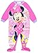 Disney Little Girls' Minnie Mouse Footed Pajama Blanket Sleeper Pink