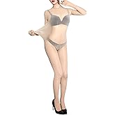 ZCGFKANYU Oil Shiny Full Bodystocking Long Sleeve Body Stockings for Women 5 D Shimmer Pantyhose