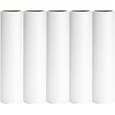 10 inch Mega Lint Roller Refills for Evercare Layers Smart Design Large Floor Lint Rollers Extreme Stick 10'' Wide Sticky Roller Refills 60 Sheets per Roll 5 Pack Total 300 Sheets