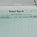 Patient sign in sheet, Color green (250/Package)