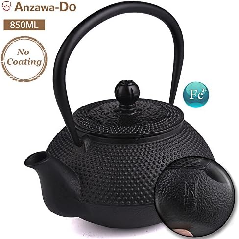 Tesubin cast iron teapot pretty unique tea pot kettle 29oz ( 850ML )