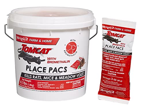 Tomcat Bromethalin Place Pacs Bait, Pest Control for Agricultural Buildings and…