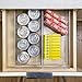 BINO | Plastic Storage Bins, Medium | THE HANDLER COLLECTION | Multipurpose Organizer Bins | Kitchen Pantry Organizers and Storage | Clear Containers for Organizing Home | Freezer Organizer