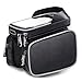 MF-HOME Bike Frame Bag,Bicycle Bag for Cell Phone,Waterproof 6.2 inch Touch Screen Mobile Phone Bag Bicycle Accessories