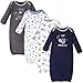 Hudson Baby Unisex Cotton Gowns, Little Explorer, 0-6 Months