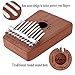 ADM Thumb Piano 10 keys Kalimba African Mahogany Finger Percussion Keyboard Portable with Music Book Tune Hammer and Bag