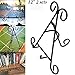 Tytroy 2PC Classic Versatile & Sturdy 12” Tall Black Iron Display Stand Easel to Hold & Showcase Plates Books Frames Pictures Paintings iPads Event-Cards/Announcements/Reservations (2 PC 12