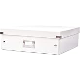 Xyron Click N Store Craft Storage Boxes, Large, 13-1/2" x 13-1/2" x 4-1/2", White (627125)