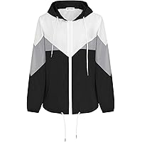 Women's Waterproof Raincoat Lightweight Rain Jacket Hooded Windbreaker With Pockets For Outdoor