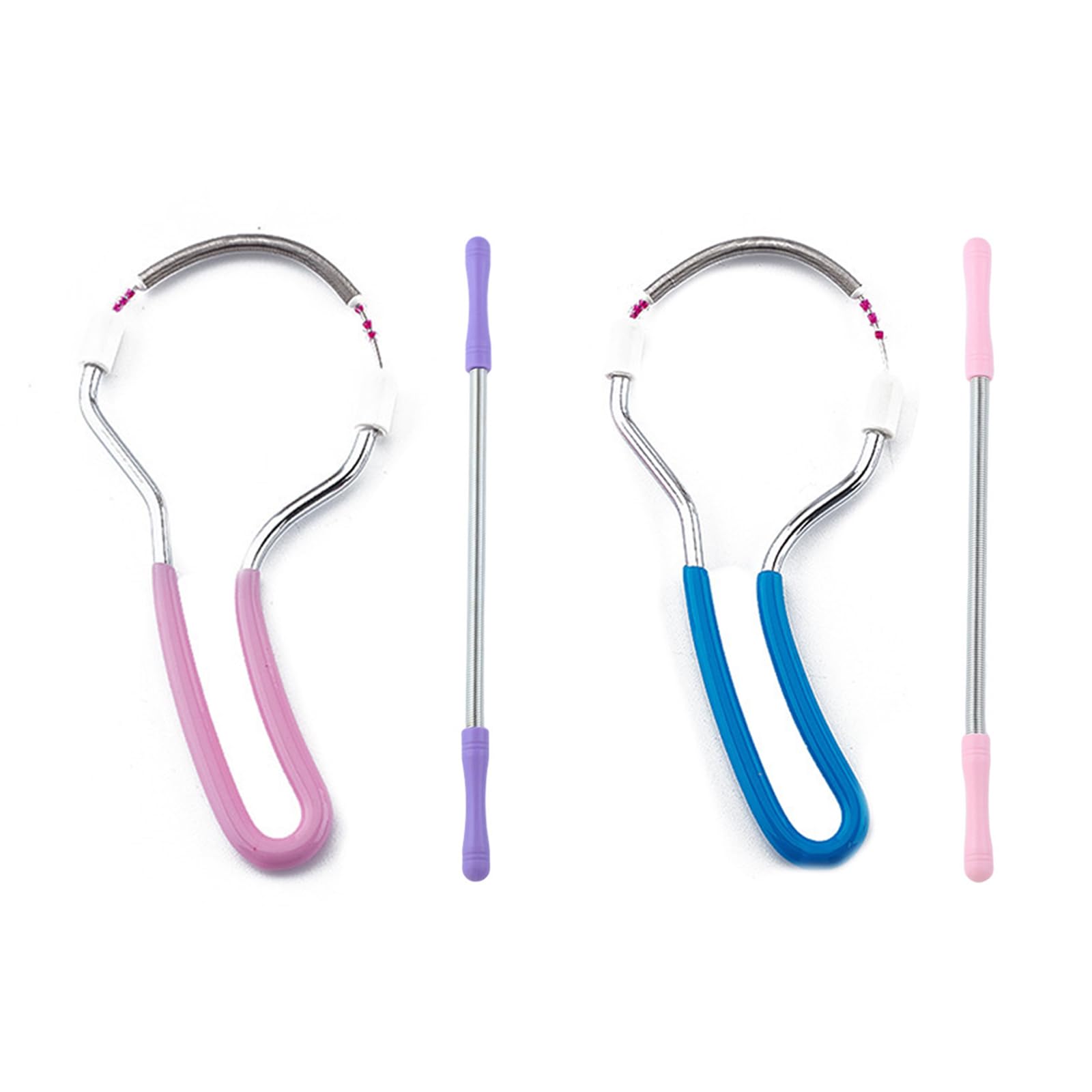 4 Pcs Face Epilator for Women Hair Remover Spring Face Hair Remover with Handle Ladies Beauty Hair Epilator Tool (Random Color)