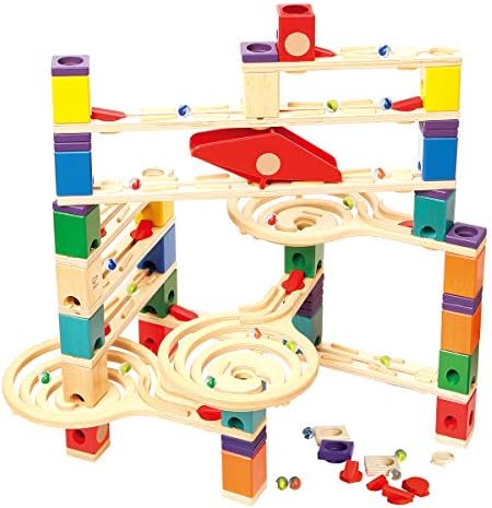 Hape E6009 Quadrilla Wooden Marble Run 