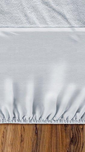 Bed Cover- Mattress Protector 100% Waterproof, Hypoallergenic, Breathable Protection from Dust Mites, Allergens,Smooth Soft Terry Cover Fitted Sheet Style White Solid (+ 10" Deep) Twin Size