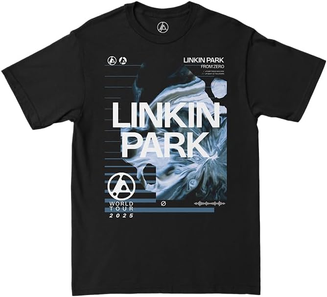Linkin Park from Zero Box Collage Tee, Washed Black, Small