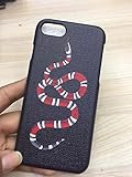 iPhone7/8 Plus Bankertedb (Fast US Deliver Guarantee Fulfilled by Amazon) GU Fashion Graphic Style PU Leather Case Cover for Apple iPhone 7 Plus iPhone 8 Plus (Black Snake)