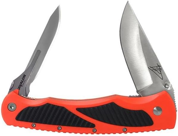Titan Dual Blade Folder, Blaze Orange Handle [XTC-TZBO - Havalon Knives]