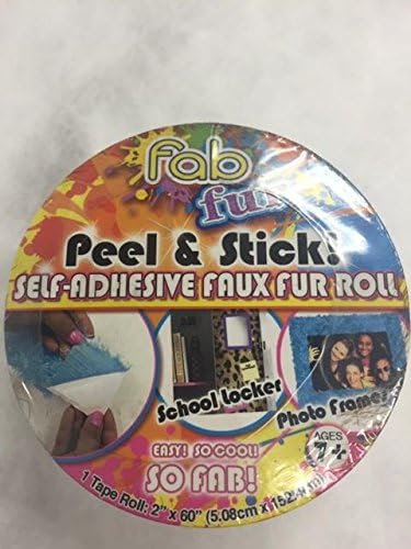 LNI INT'L FAB FUR ADHESIVE FAUX FUR AND PLUSH CRAFTING MATERIAL FAUX FOXY, TAPE ROLL