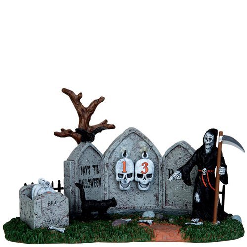 Lemax 43102 Grim Reaper Countdown Spooky Town Table Accent Halloween Decor Village