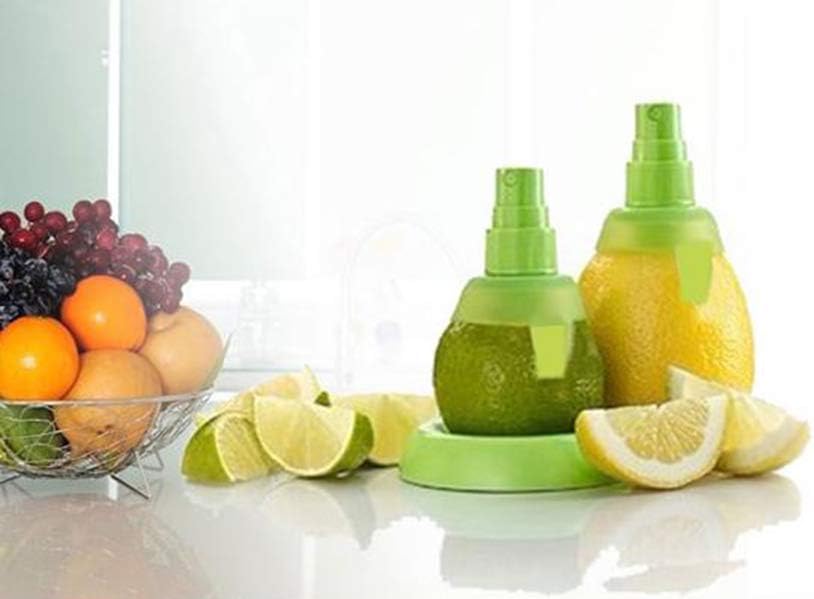 Aiqi Zitronenspruhgerat Gadget Citrus Sprayer Set Limettensaftpresse Extraktor Fur Gemusesalate Meeresfruchte Und Kochen Modisches Kuchengerat Gelb Amazon De Alle Produkte