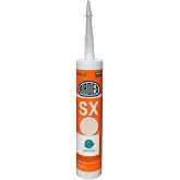Ardex SX Silicone Caulk Sealant for Tile &amp; Stone, High Bond Strength Adhesive, 10.1 oz, Sugar Cookie - 03