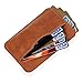 RFID Blocking Wallet, Marge Plus Slim Genuine Leather Card Holder Sleeve Wallet, Front Pocket Wallet RFID Blocking Card Holder Case for Men or Women-Card Holder Design For Up To 12 Cards(Brown)