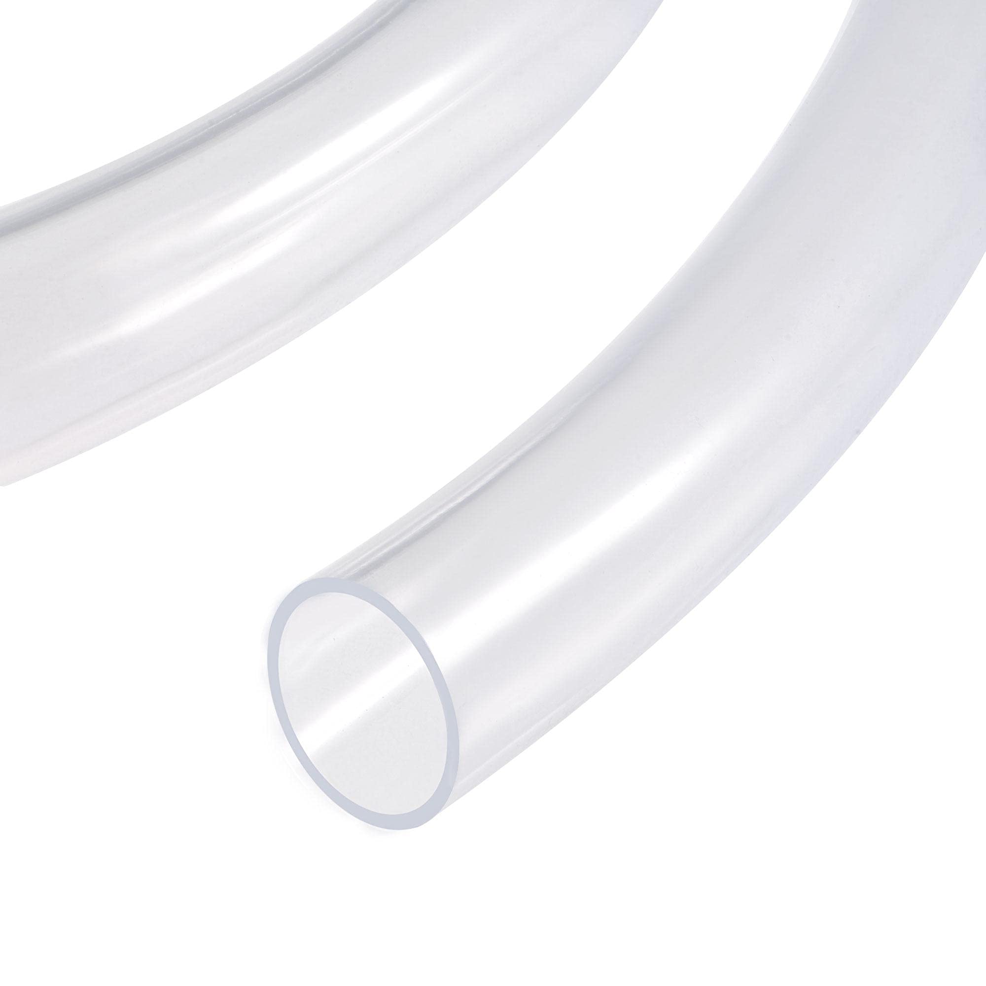 sourcing map PVC Transparent Hose Vinyl Tubing 32mm ID 38mm OD 2m Flexible Lightweight for Water Tube,Air Tube