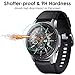QIBOX [3 Pack] Galaxy Watch 5/Galaxy Watch 4 40mm Screen Protector with Tempered Glass, Hard PC Bumper Protective Case Face Cover Accessories Compatible with Samsung Galaxy Watch5 / Watch4