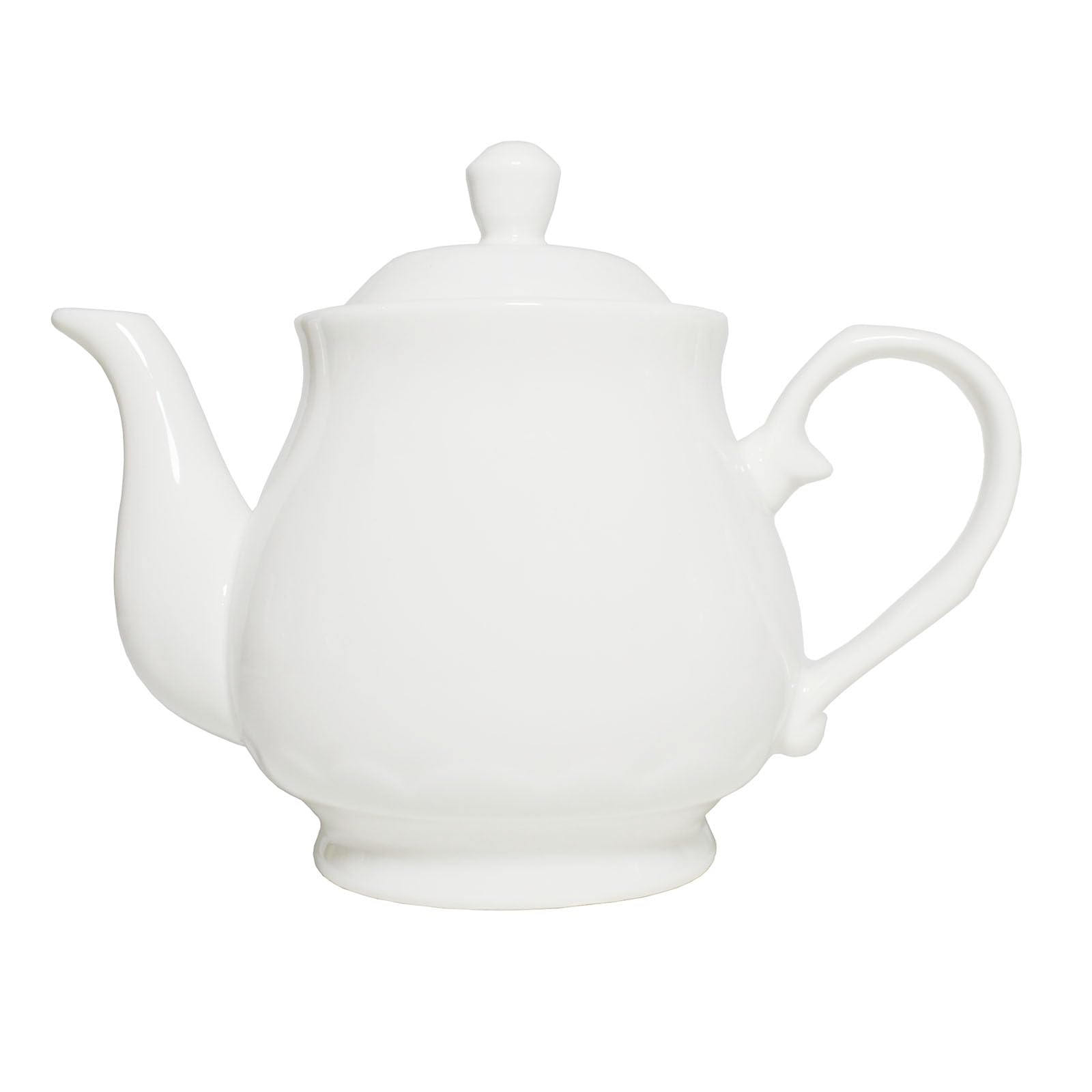 Photo 1 of ***MISSING LID**White Porcelain Teapot, Small Lotus Tea Pot Coffee Tea Water Pot Vintage Ceramic Gooseneck Little Kettle (14oz)