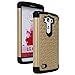 Style4U LG G3 Case, LG G3 Bling Case LG G3 Studded Rhinestone Crystal Bling Hybrid Armor Case Cover for LG G3 with 1 HD Screen Protector and 1 Stylus [Gold/Black]