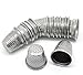 PEPPERLONELY Brand 30PC Silver Tone Sewing Thimbles 19x18mm (3/4 x 3/4 Inch)