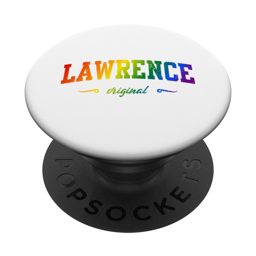 Lawrence Massachusetts Vintage Lgbtqai Rainbow PopSockets Swappable PopGrip