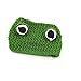 Awgusu Adorable Pet Funny Hat Cartoon Frog Shape Pet Cap Weaving Puppy Cat Hat Pet Grooming Supplies for Everyday Decoration Christmas Halloween Decoration Use 1PCS