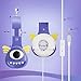 Wired Kids Headphones, VCOM Alien Monster Stereo Headsets Adjustable Music Earphones with 3.5mm Audio Jack & Volume Limited Hearing Protection, Birthday Present for Little Boys Girls Children(Purple)