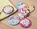 Pinback Buttons - 24-Pack Rainbow Unicorn Round Button Pins in 8 Designs for Kids Birthday Party Favors, Unicorn Lovers, 2.25 Inches Diameter