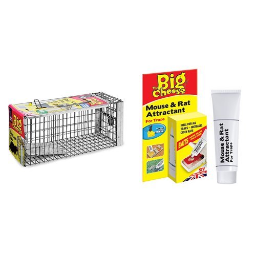 The Big Cheese Rat Cage Trap & The Big Cheese Mouse & Rat Attractant Set