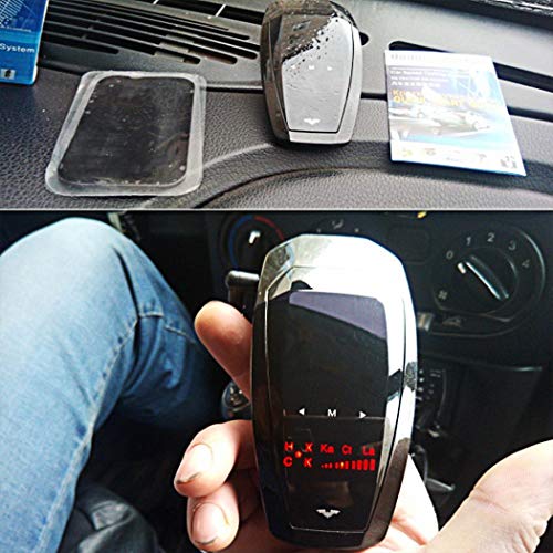 Radar Detector-Car Speed Mobile Laser Radar Detector, City/Highway Mode Radar Detectors for Cars, Voice Alert and Car Speed Alarm System with 360 Degree Detection and Bright LED Display(FCC Approved)