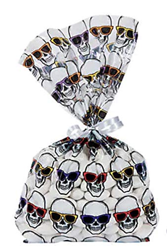 Cool Skeleton Cellophane Bags (24 Bags)