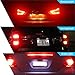 CIIHON 1157 LED Brake Lights Bulb Lamp Bay15d Red 2057 7528 12V 15-2835SMD Backup Reverse Tail Parking Stop Bulbs Extremely Bright Replacement(Pack of 2)