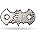 MightySkins Vinyl Decal Skin For Bat Shaped Fidget Spinner – Baseball | Protective Sticker Wrap For Your Fidget toy | Easy To Apply Cover