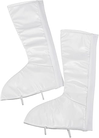 white gogo boot covers