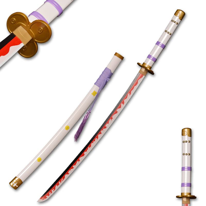 Roronoa Zoro Anime Samurai Cosplay Sword:Ame No Habakiri,Bamboo Blade Katana,About 104CM,For Role Playing and Collection