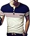Aishang Men's Plus Size Fahion Spell Color Striped Short-Sleeved T-Shirt