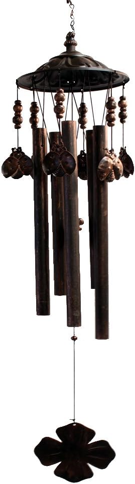 Jade Garden 38401016 Metal Ladybug Wind Chime