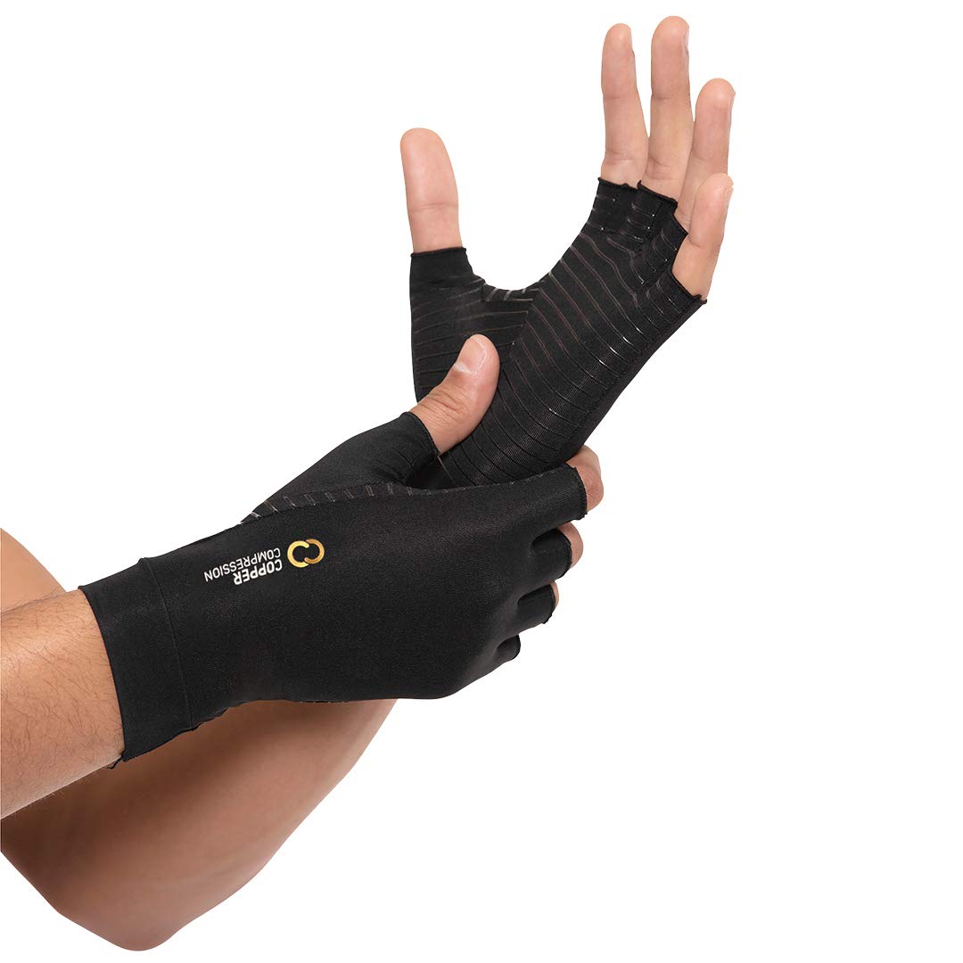 Copper Compression Arthritis Gloves for Carpal Tunnel, Computer, Typing