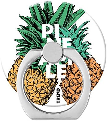 Cute Cell Phone Holders ,360°Rotation Finger Ring Phone Stand Mounts For Smartphones And Tablets ,Pineapple Watercolor Cartoon Painting Creative Collage Phone Ring Stand Mounts
