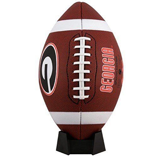 Rawlings NCAA Game Time Full Size Football, Georgia Bulldogs, Brown, Full Size