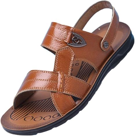 genuine leather flip flops