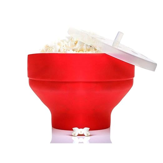 Popper de microondas para palomitas de maíz, silicona plegable ...
