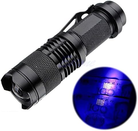 Cree Led Flashlight Aluminum High Power 10W 395nm UV Lamp Purple Violet Light LED CREE Q5 Flashlight surefire Flashlights