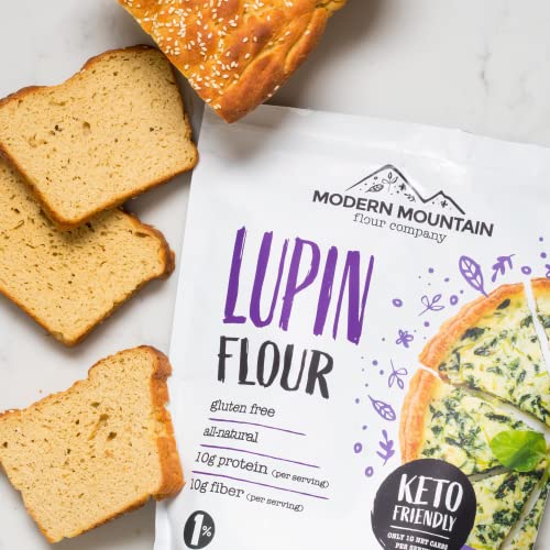 Lupin Flour (3 lb) LowCarb Flour, 2g Net Carbs Per Serving, Improve